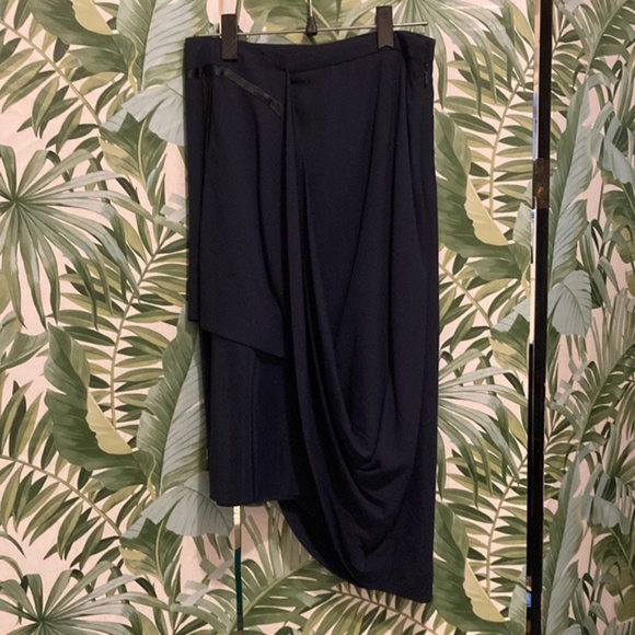 Maison Martin Margiela For H&M Navy Skirt Asymmetric Inside Out Design 6 - Picture 7 of 12